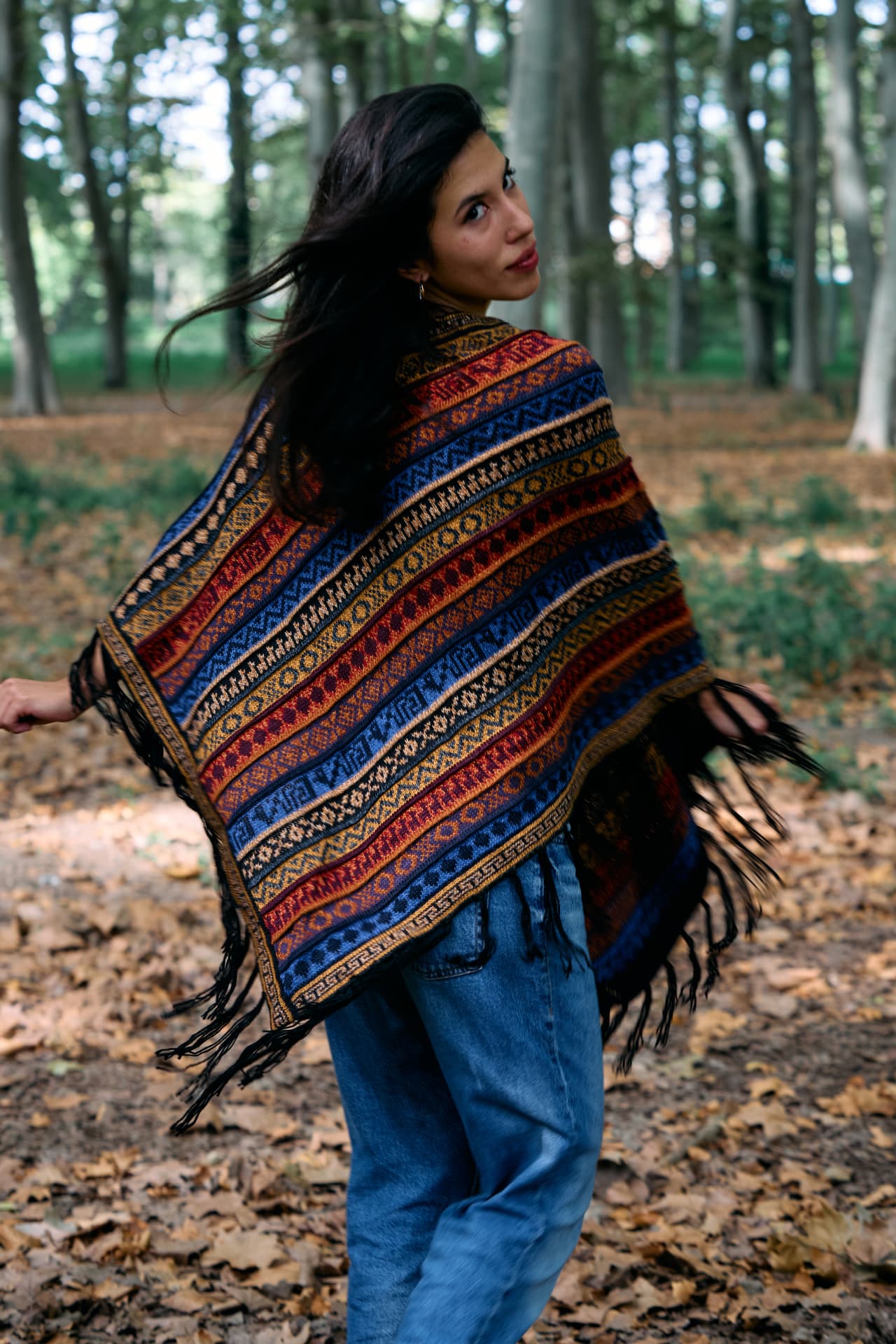 Poncho Alpaca Arcoíris Unisex